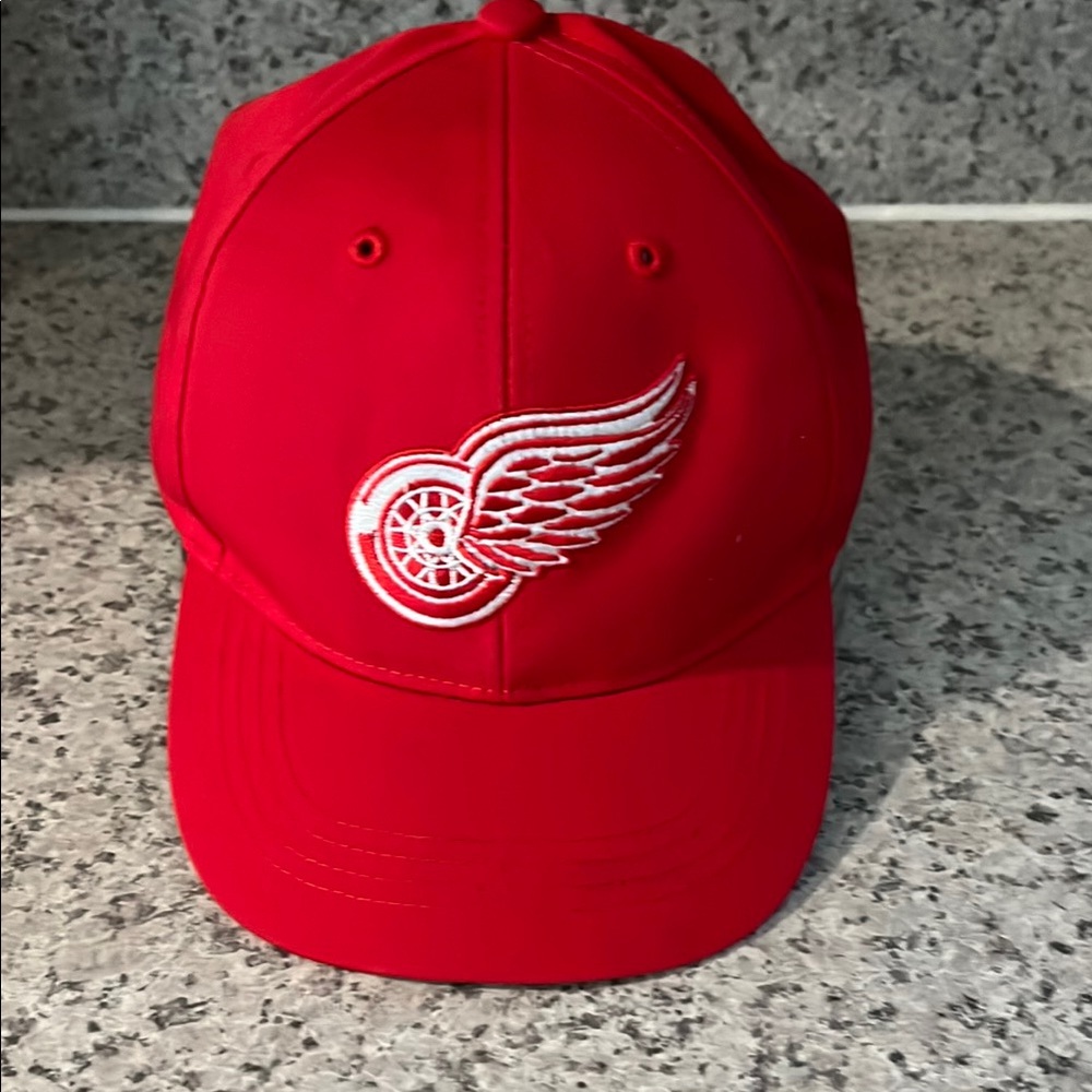 Red Wings Cap with Embroidered Logo